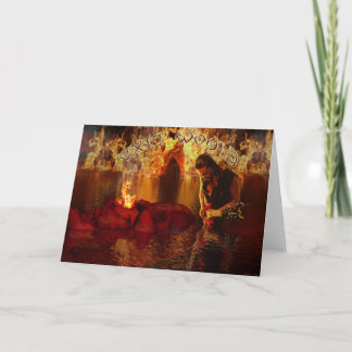 Verlassen Sie die Wunde am Feuer - Karte