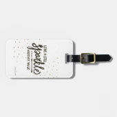 Verlassen Sie einen wenigen Schein, wohin Sie Gepäckanhänger (Vorderseite horizontal)