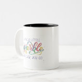 Verlassen Sie einen wenigen Schein, wohin Sie Zweifarbige Tasse (Vorderseite Links)