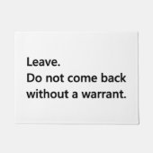 Verlassen Sie Fußmatte (Vorderseite)