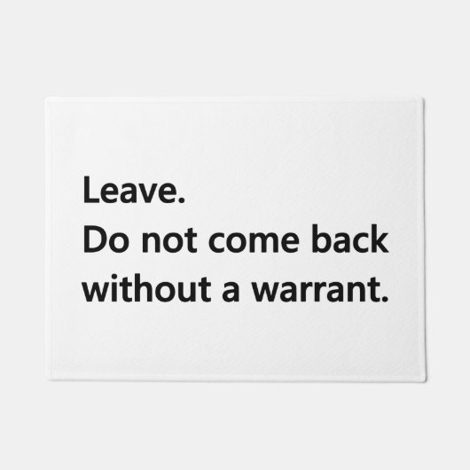 Verlassen Sie Fußmatte (Vorderseite)