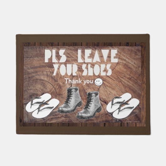 Verlassen Sie Ihnen Schuhe bitte - asiatische Fußmatte (Vorderseite)