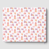 Verlassen Sie Ihre Mark Coral & Lila Fingerprint T Gästebuch (Rückseite)