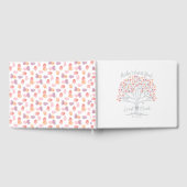 Verlassen Sie Ihre Mark Coral & Lila Fingerprint T Gästebuch (Voll)