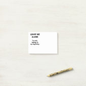 Verlassen Sie mich allein Post-it Klebezettel (Auf Schreibtisch)