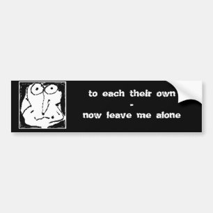 verlassen Sie mir alleinAutoaufkleber Autoaufkleber