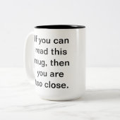 Verlassen Sie mir alleinTasse Zweifarbige Tasse (Vorderseite Links)