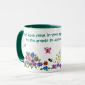 Verlassen Sie Raum in Ihrem Garten für die Engel Tasse (Vorderseite Links)