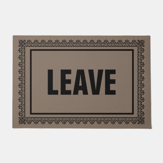 Verlassen Sie Tür-Matte Fußmatte (Vorderseite)