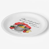 Verlassen Übers 2 Könige 4:43 Pappteller (Schrägansicht)