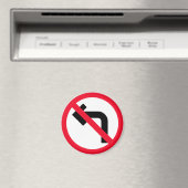 Verlassen Umwandlung verboten | Red Circle Sign |  Magnet (In Situ (Geschirrspüler))