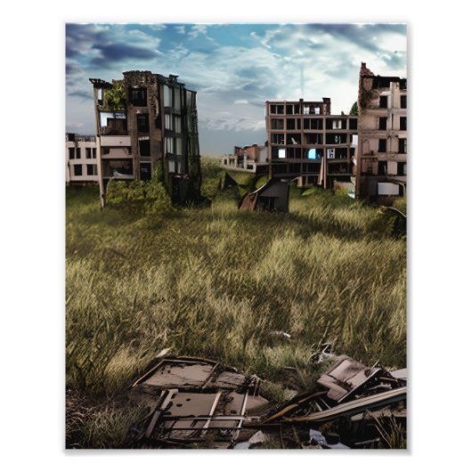 verlassen | Urban Post Apocalyptic Art Fotodruck (Vorne)
