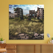 verlassen | Urban Post Apocalyptic Art Leinwanddruck (Insitu (Wohnzimmer))