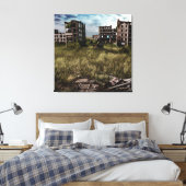 verlassen | Urban Post Apocalyptic Art Leinwanddruck (Insitu (Schlafzimmer))