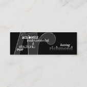 Verlassen von Richmond-Visitenkarte Mini Visitenkarte (Rückseite)