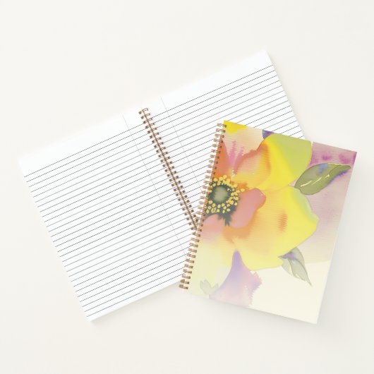 Verlassen Wasserfarbenspirale Notizblock (Innenseite)