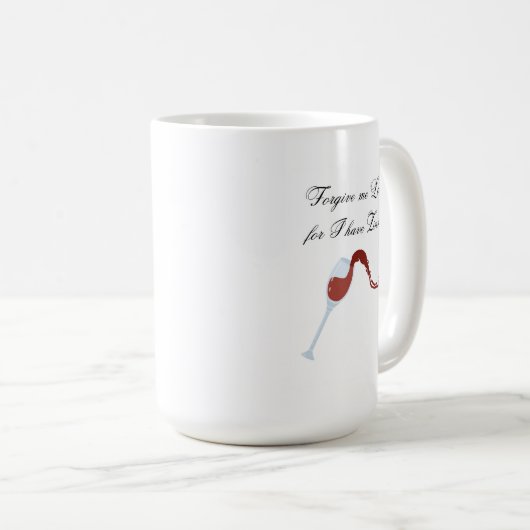 Verlassen Wein- und Kaffeeliebhaber Umarmung Kaffeetasse (VorderseiteRechts)