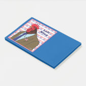 Verlassen Wing-Rooster Post-it Klebezettel (angewinkelt)