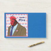 Verlassen Wing-Rooster Post-it Klebezettel (Auf Schreibtisch)