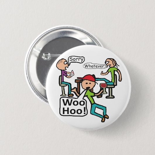 Verlassend Arbeit Button (Vorne & Hinten)