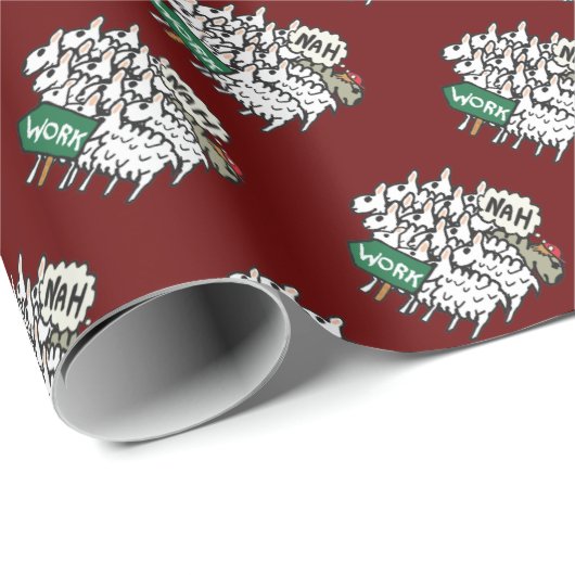 Verlassend Arbeit Geschenkpapier (Rolleneckpunkt)