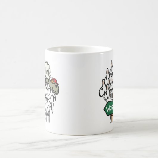 Verlassend Arbeit Kaffeetasse (Mittel)