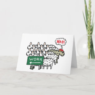 Verlassend Arbeit Karte