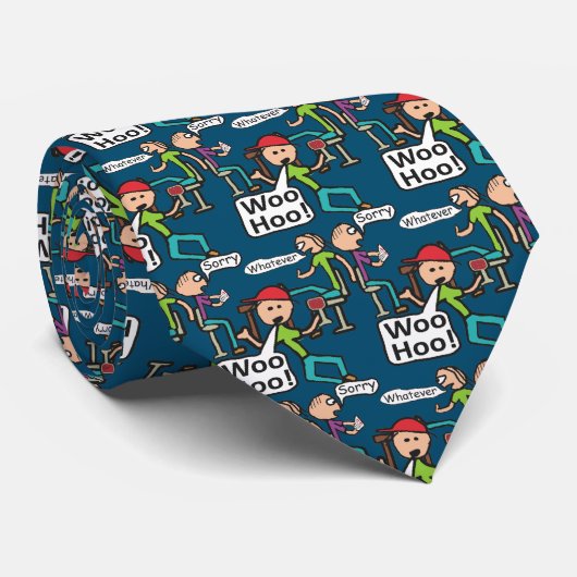 Verlassend Arbeit Krawatte (Gerollt)