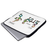 Verlassend Arbeit Laptopschutzhülle (Vorne Knopf)