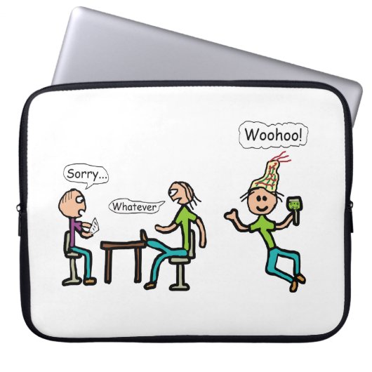 Verlassend Arbeit Laptopschutzhülle (Vorderseite)