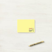 Verlassend Arbeit Post-it Klebezettel (Auf Schreibtisch)