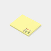 Verlassend Arbeit Post-it Klebezettel (angewinkelt)
