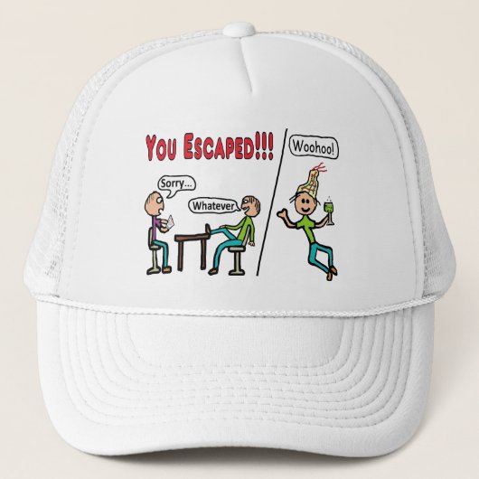 Verlassend Arbeit Truckerkappe (Vorderseite)