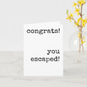 Verlassend Arbeitskraft, sarkastisch, lustig, Mini Karte (Gelbe Blume)