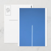 Verlassend auf einem Jet-Flugzeug Postkarte (Vorne/Hinten)