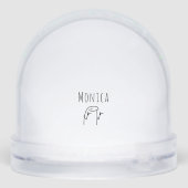 Verlassend Coworker Gift Meme Art Büro Humor Schneekugeln (Rückseite)