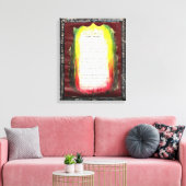 Verlassend Dunkelheit, geben Sie das Licht ein Leinwanddruck (Insitu (Wohnzimmer))