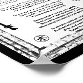 Verlassend Dunkelheit, geben Sie das Licht ein Poster (Ecke)