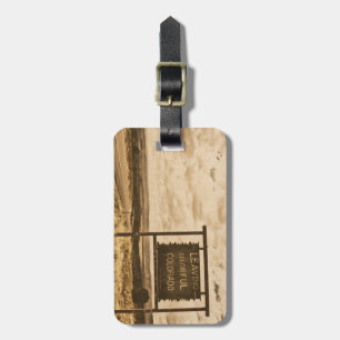 verlassend farbiges Farbspiel Gepäckanhänger