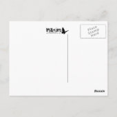 verlassend farbiges Farbspiel Postkarte (Rückseite)