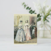 Verlassend für den Ball, 1830-48 Postkarte (Stehend Vorderseite)