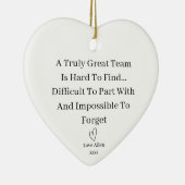 Verlassend Geschenk, Coworker Geschenk, Arbeitskol Keramik Ornament (Rechts)