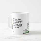 Verlassend Geschenk Personalisiert für eine Frau Kaffeetasse (Vorderseite Links)