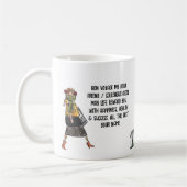 Verlassend Geschenk Personalisiert für eine Frau Kaffeetasse (Links)