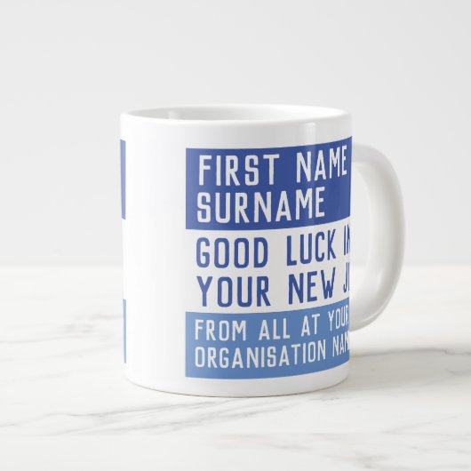 Verlassend Geschenk - Viel Glück in Ihrem neuen Jo Jumbo-Tasse (Vorderseite Rechts)