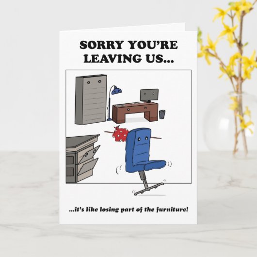 Verlassend Karte (Gelbe Blume)