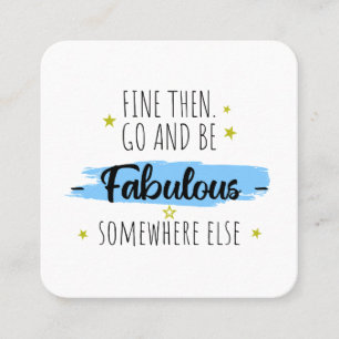 Verlassend Kollege, weg von Abschiedsgeschenk Quadratische Visitenkarte