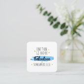 Verlassend Kollege, weg von Abschiedsgeschenk Quadratische Visitenkarte (Stehend Vorderseite)