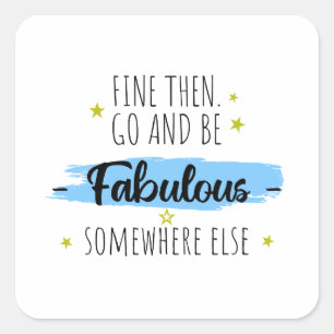 Verlassend Kollege, weg von Abschiedsgeschenk Quadratischer Aufkleber