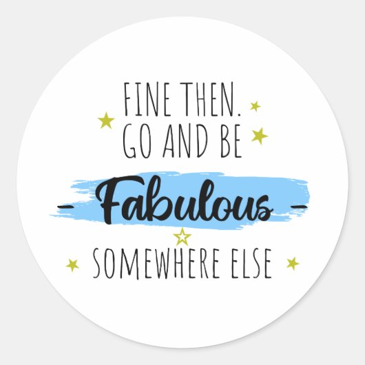 Verlassend Kollege, weg von Abschiedsgeschenk Runder Aufkleber (Vorderseite)